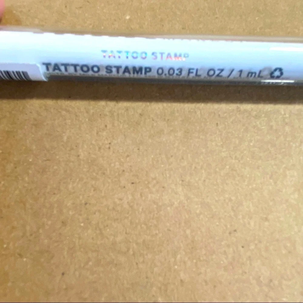 MILK makeup shadow liner, lip color, tattoo stamp